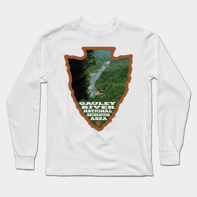 Gauley River National Recreation Area photo arrowhead Long Sleeve T-Shirt by nylebuss